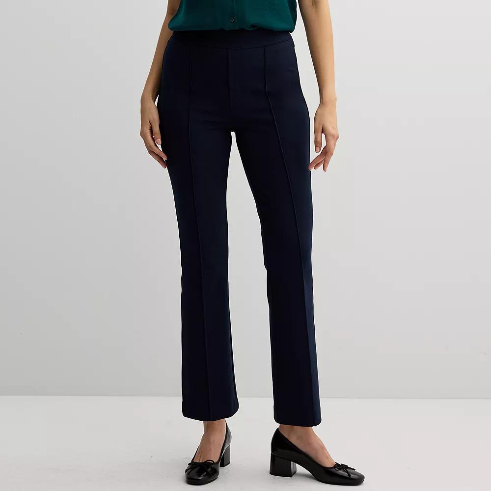 Women's Nine West Pintuck Bootcut Ponte Pants,  Product Image