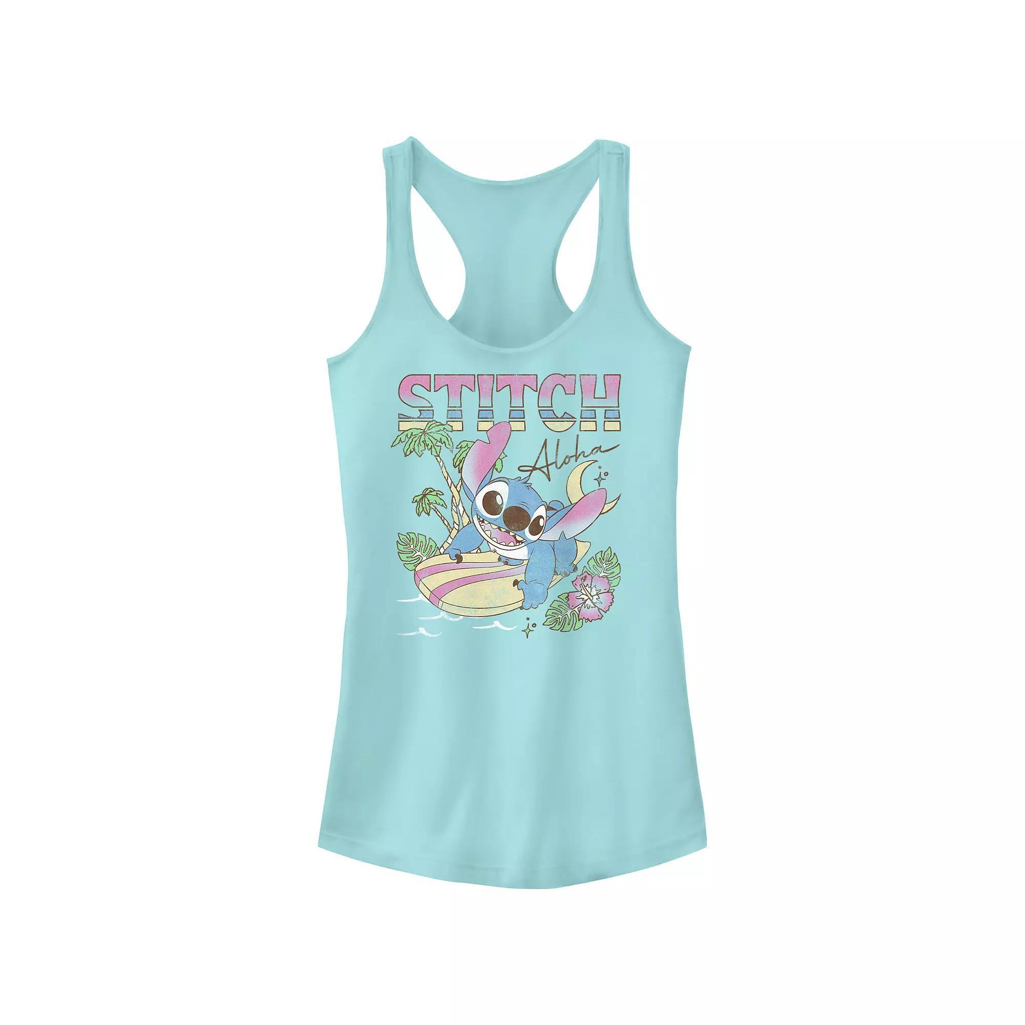 Disney's Lilo & Stitch Aloha Tropic Surf Session Juniors' Racerback Tank Top, Girl's,  Product Image