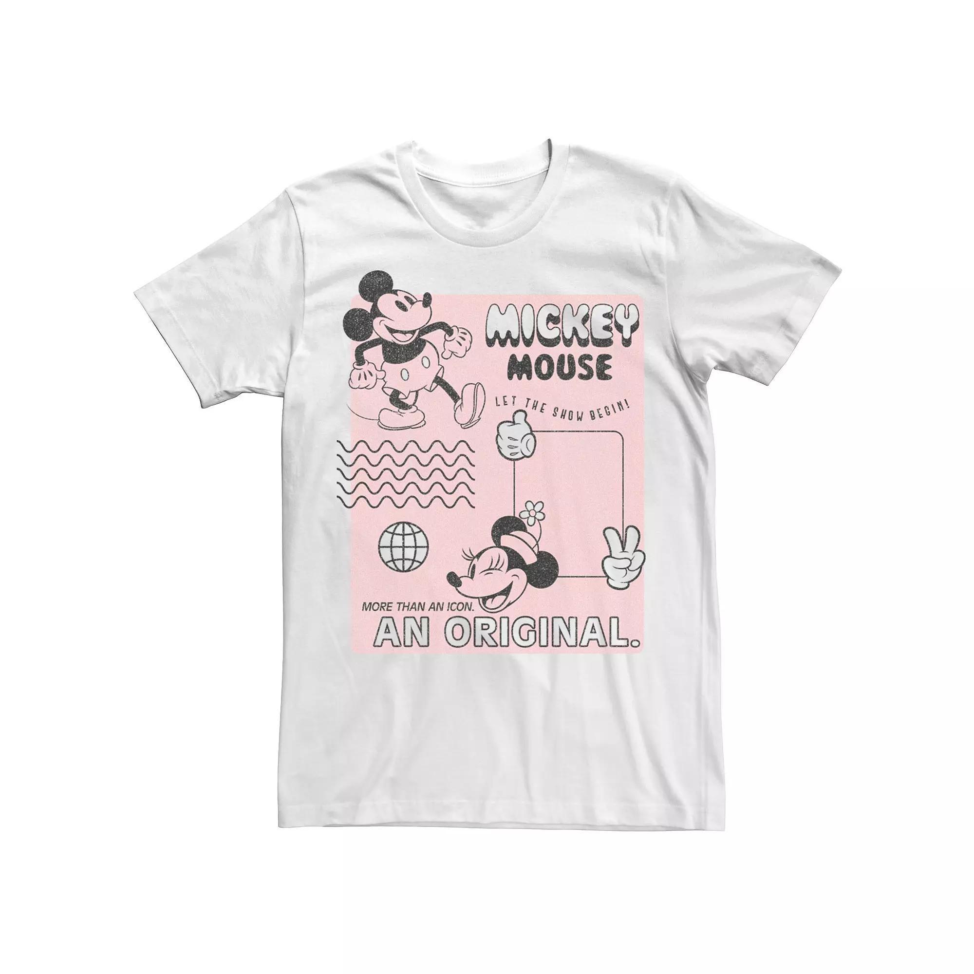 Men's Mickey Classic Orginal Mickey Vintage Poster Tee,  Product Image