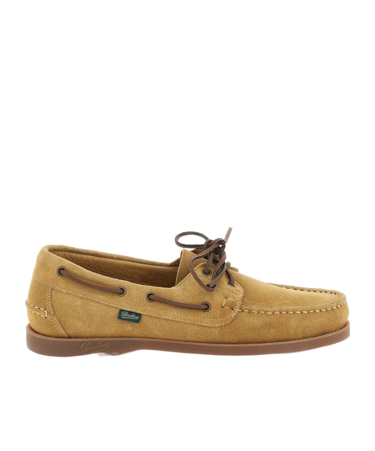 PARABOOT Barth Boat Lace-up Shoes In Green Product Image