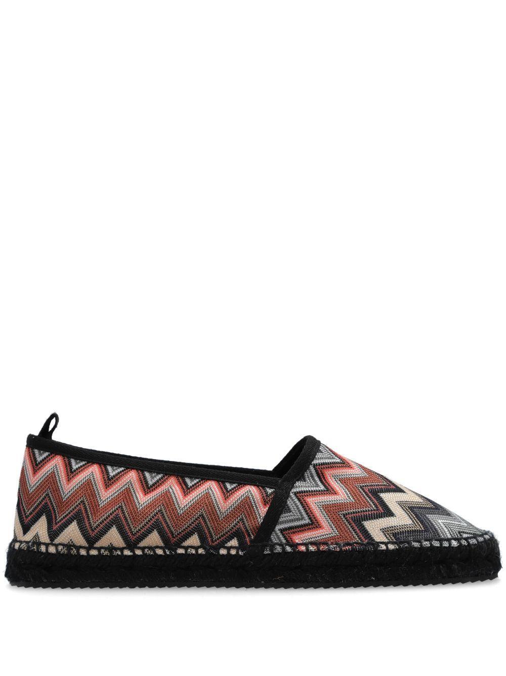 MISSONI Zigzag-woven Espadrilles In Black Product Image