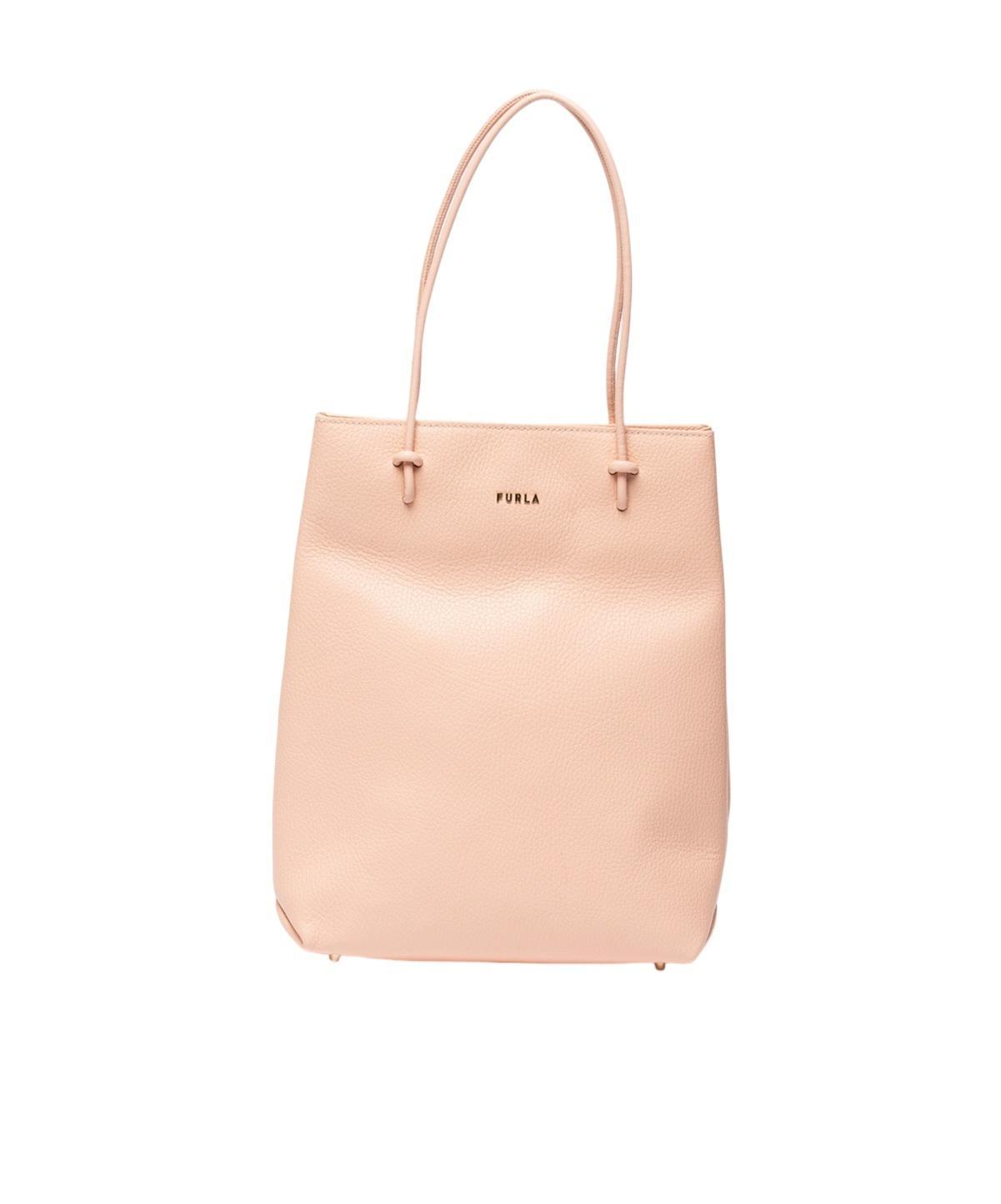 FURLA Logo Shoulder Bag In Nude Product Image