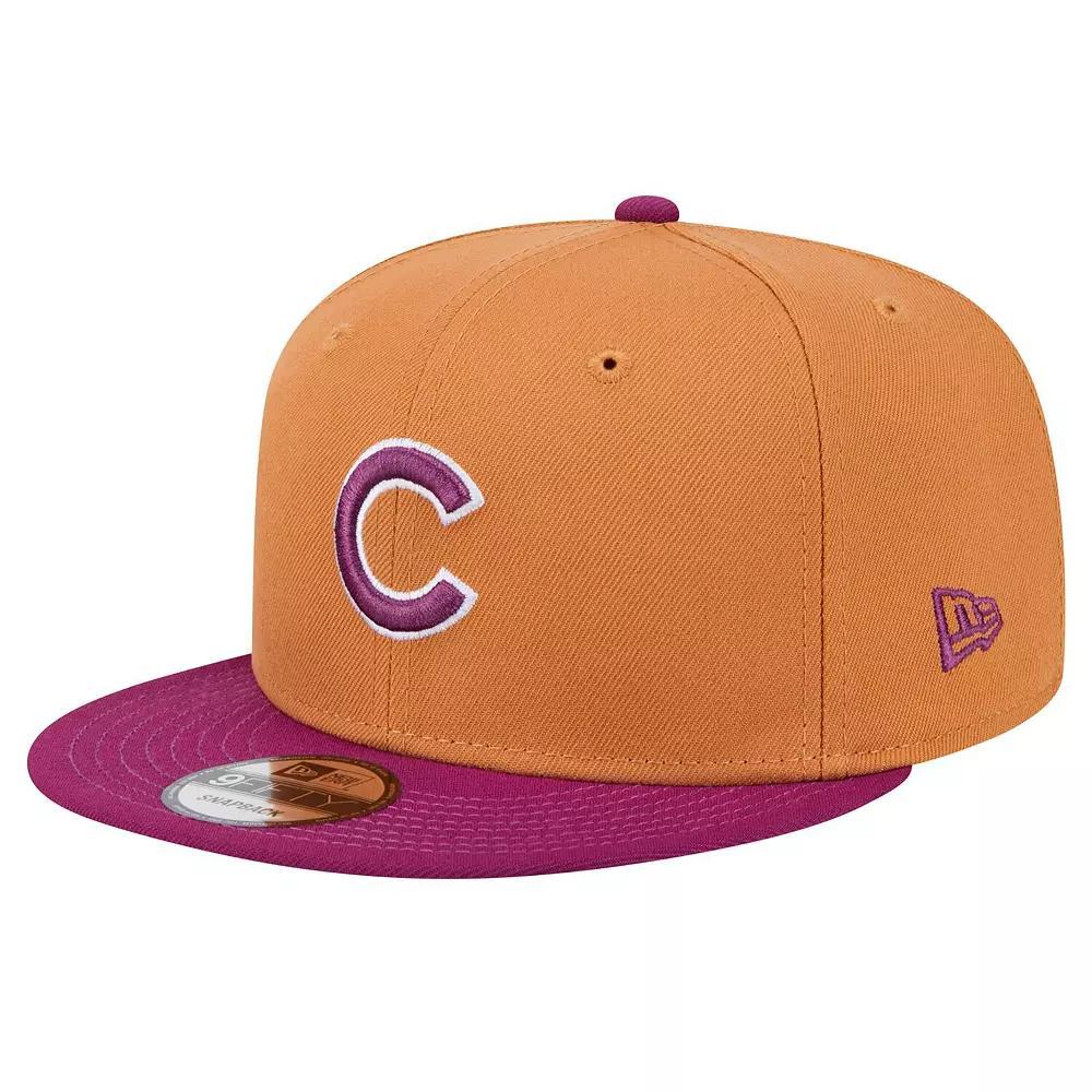 Men's New Era Brown/Purple Chicago Cubs Color Pack Two-Tone 9FIFTY Snapback Hat Product Image