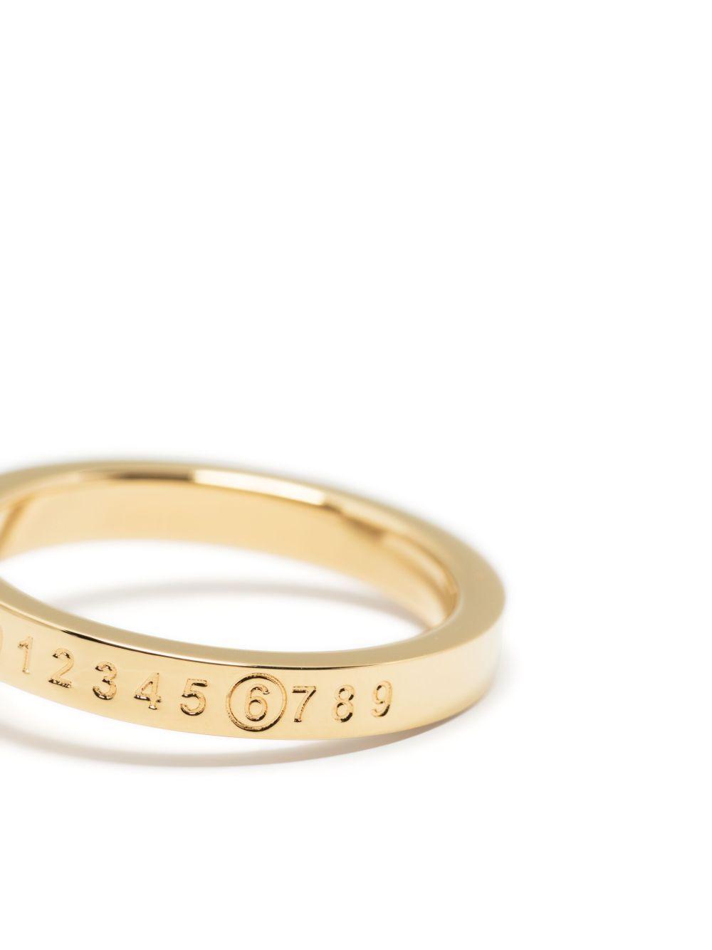 Numeric Minimal polished-finish ring  Product Image