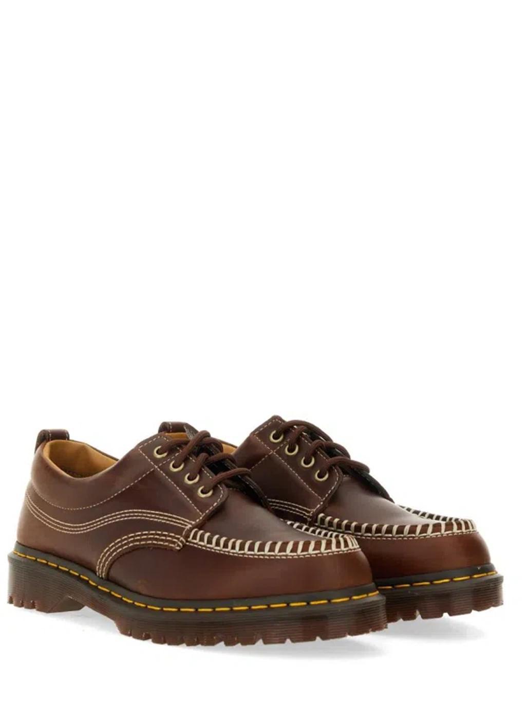 DR. MARTENS' Herren Lowell Leder Moc Toe Schuhe In Brown Product Image