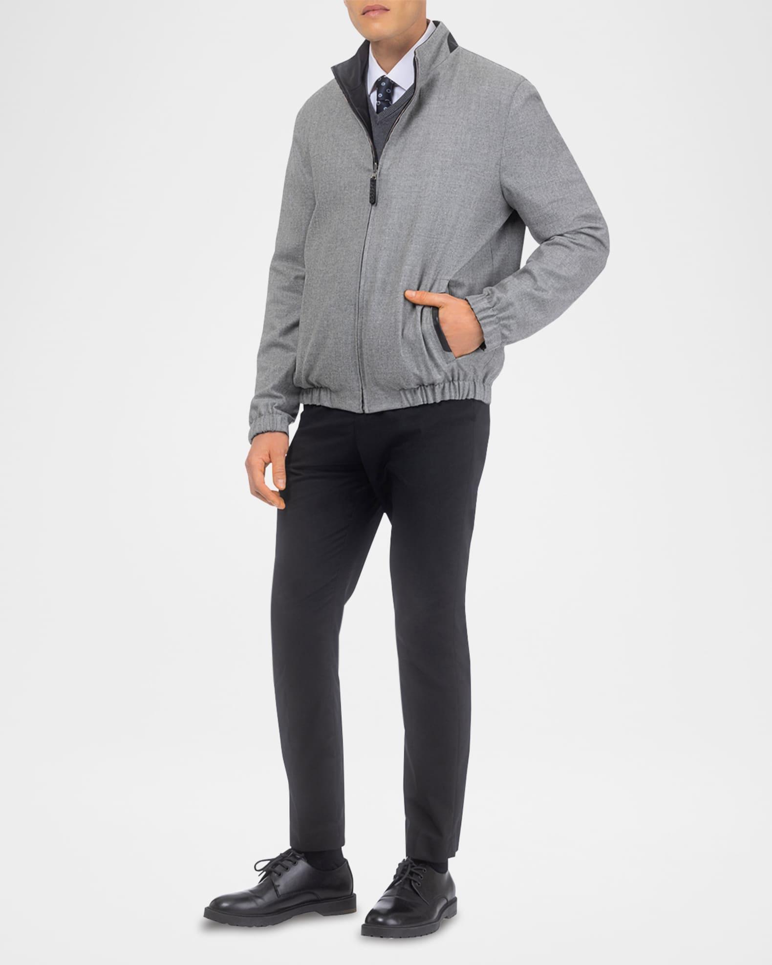 Men's Reversible Nappa Leather & Loro Piana Cashmere-Wool Jacket Product Image