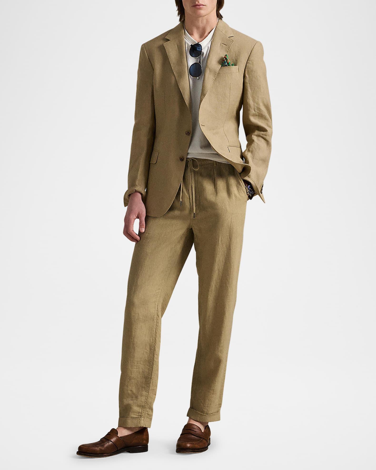 Men's Tailored Linen Suit Jacket Product Image