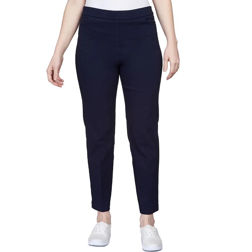 Women's Alfred Dunner Classics Allure Proportioned Pants, Size: 8, Blue Product Image