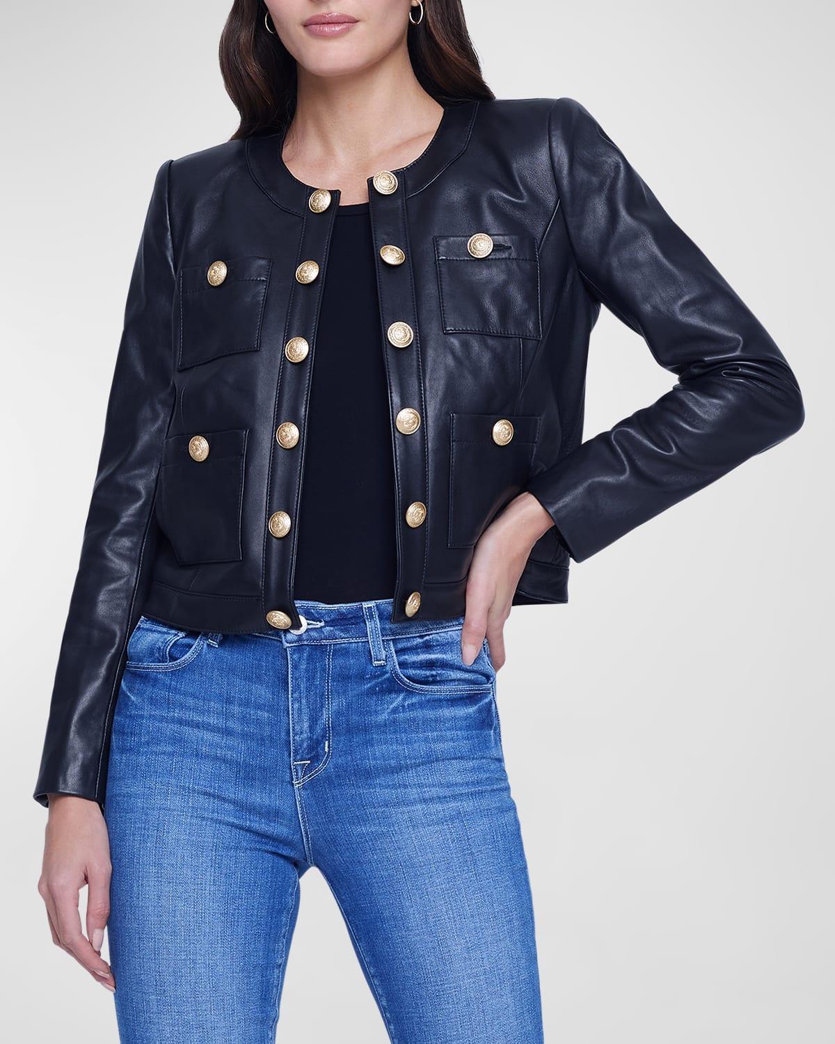 LAGENCE Jayde Collarless Jacket Product Image