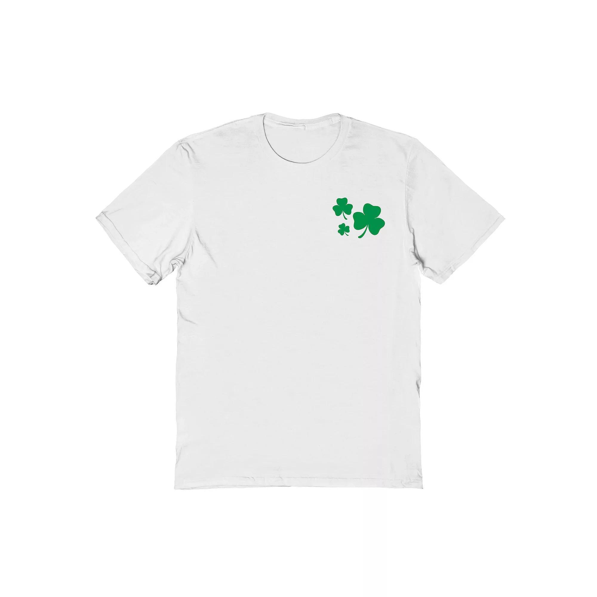 Men's St Patrick's Day Green Shamrock Pocket Graphic Tee,  Product Image