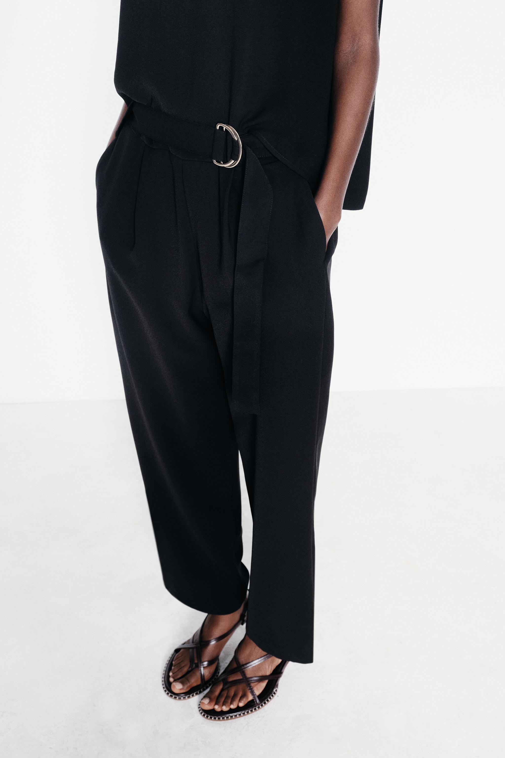 LONG BELTED JUMPSUIT Product Image