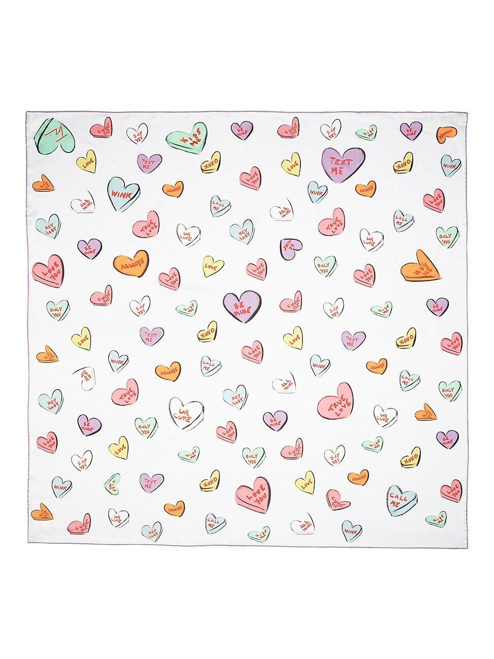 Love Hearts Silk Scarf Product Image