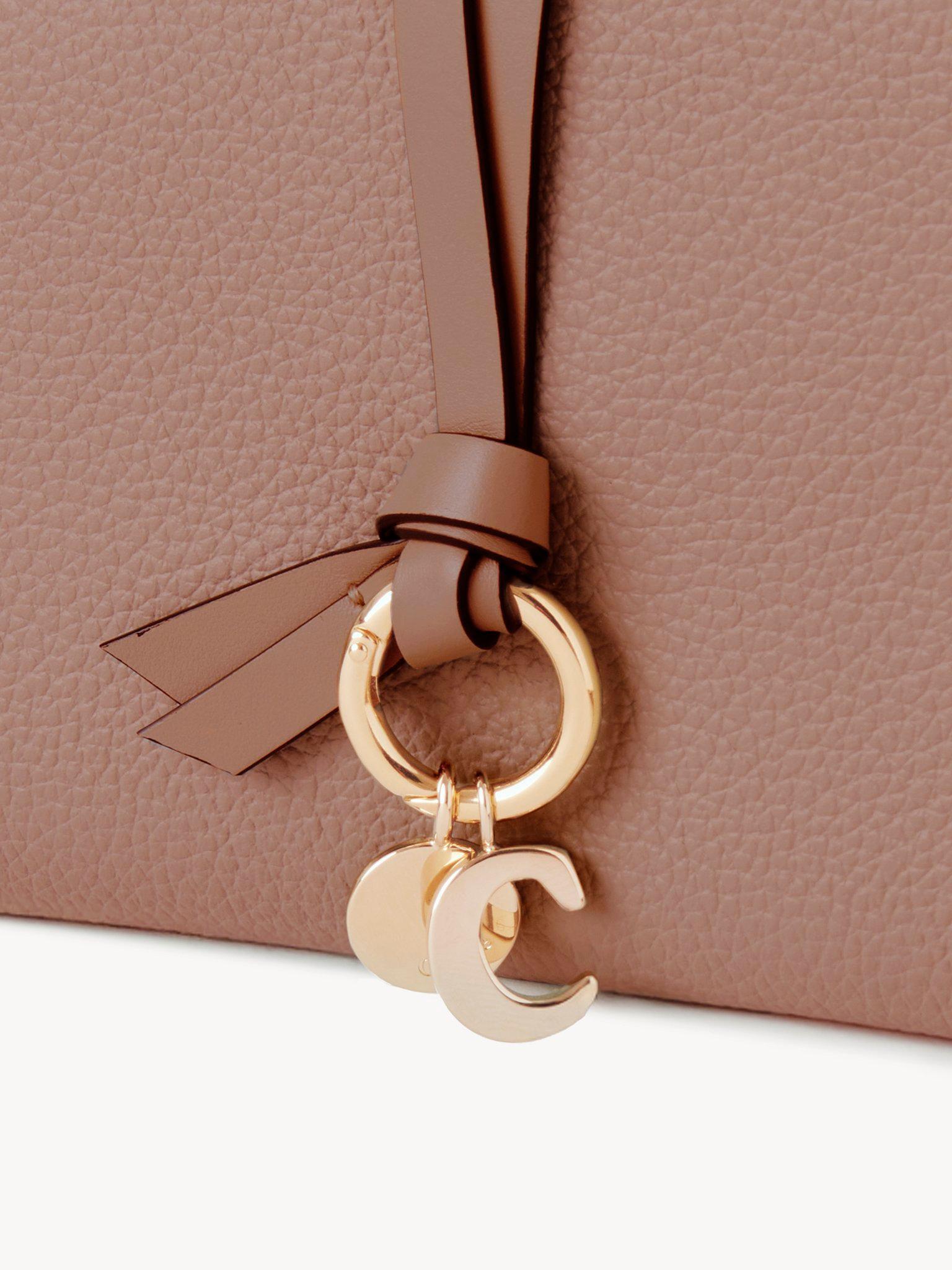 Alphabet bifold wallet in grained leather  Product Image