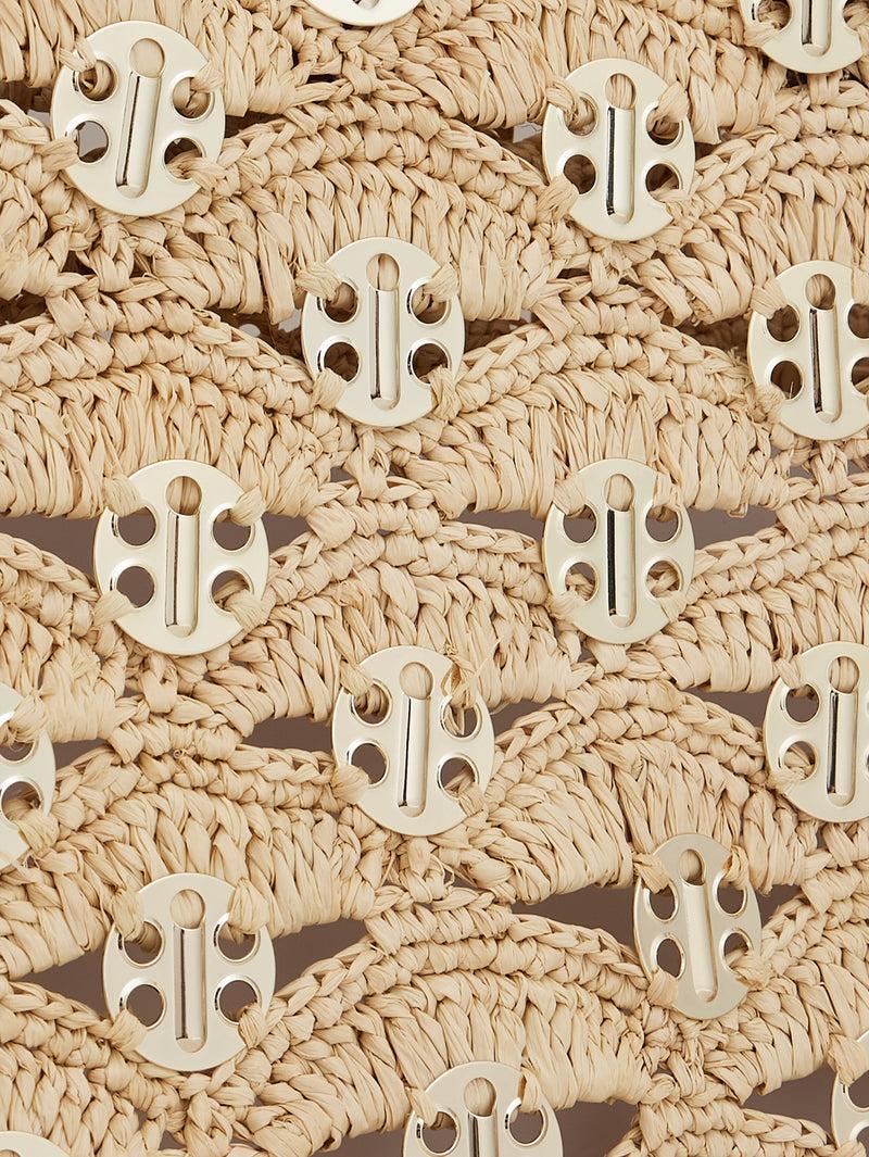 BEIGE TOTE BAG IN RAFFIA Product Image