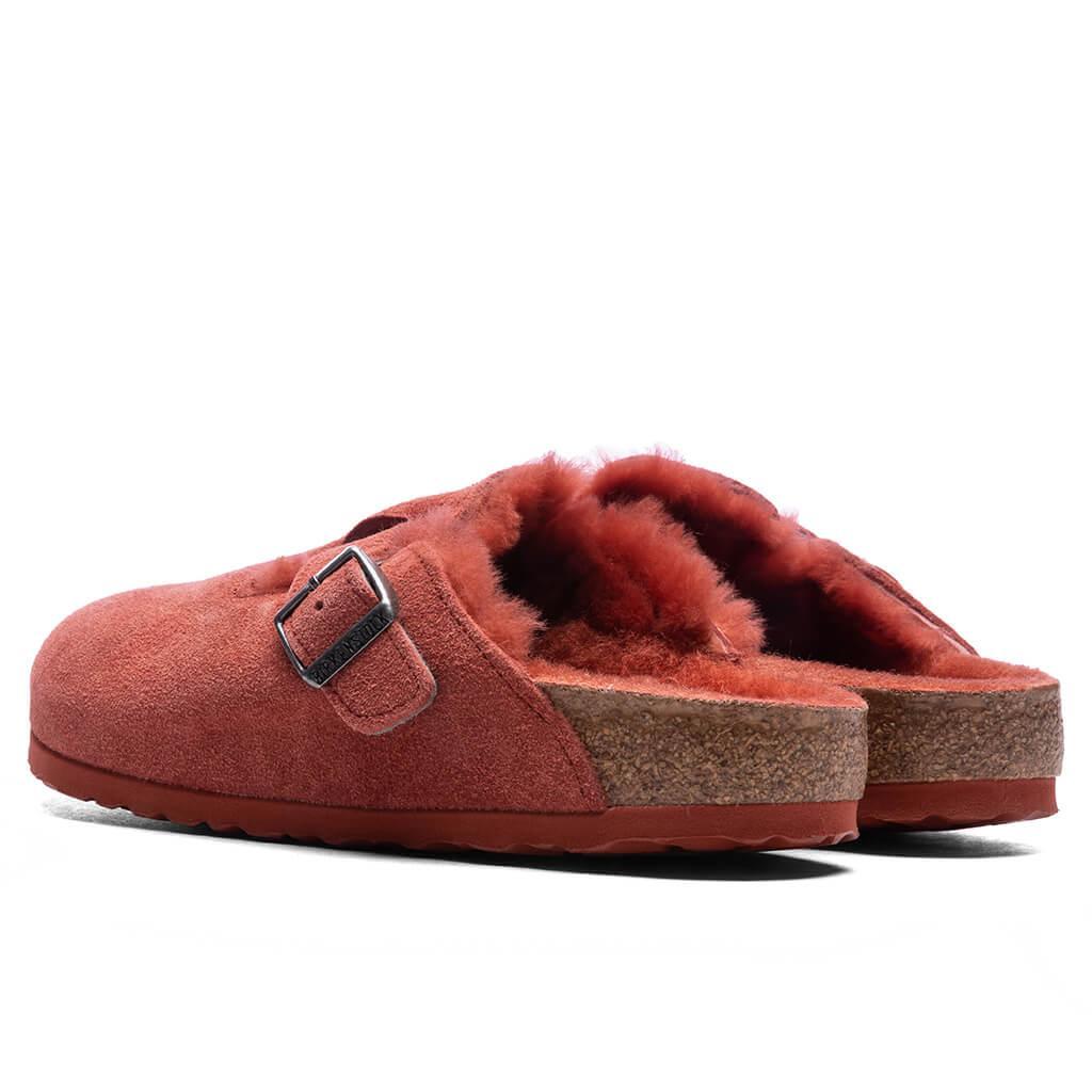 Women's Narrow Boston Suede - Sienna Red Female Product Image