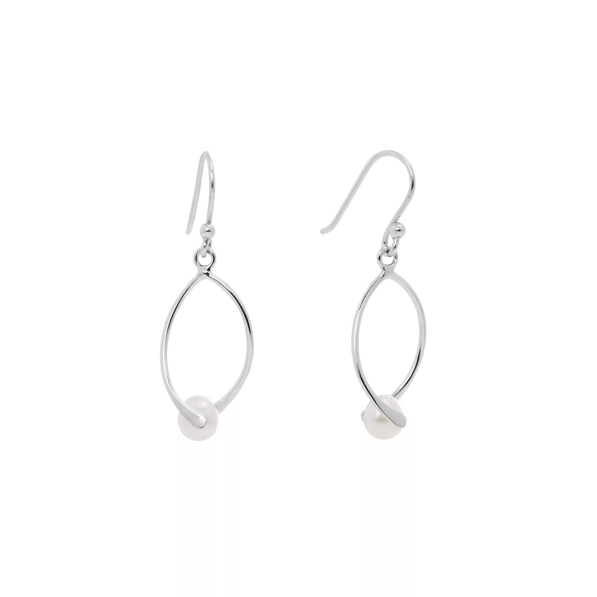Main and Sterling Sterling Silver Cultured Freshwater Pearl Drop Earrings, Women's Product Image