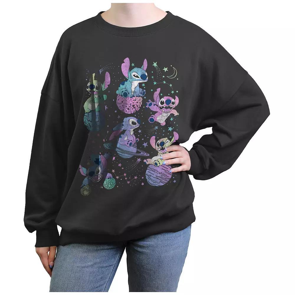 Juniors' Mardi Gras Crew Long Sleeve Graphic Fleece, Girl's,  Product Image