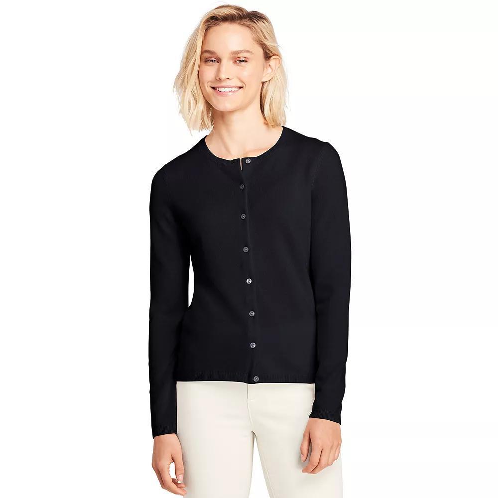 Women's Lands' End Classic Cashmere Cardigan Sweater,  Product Image