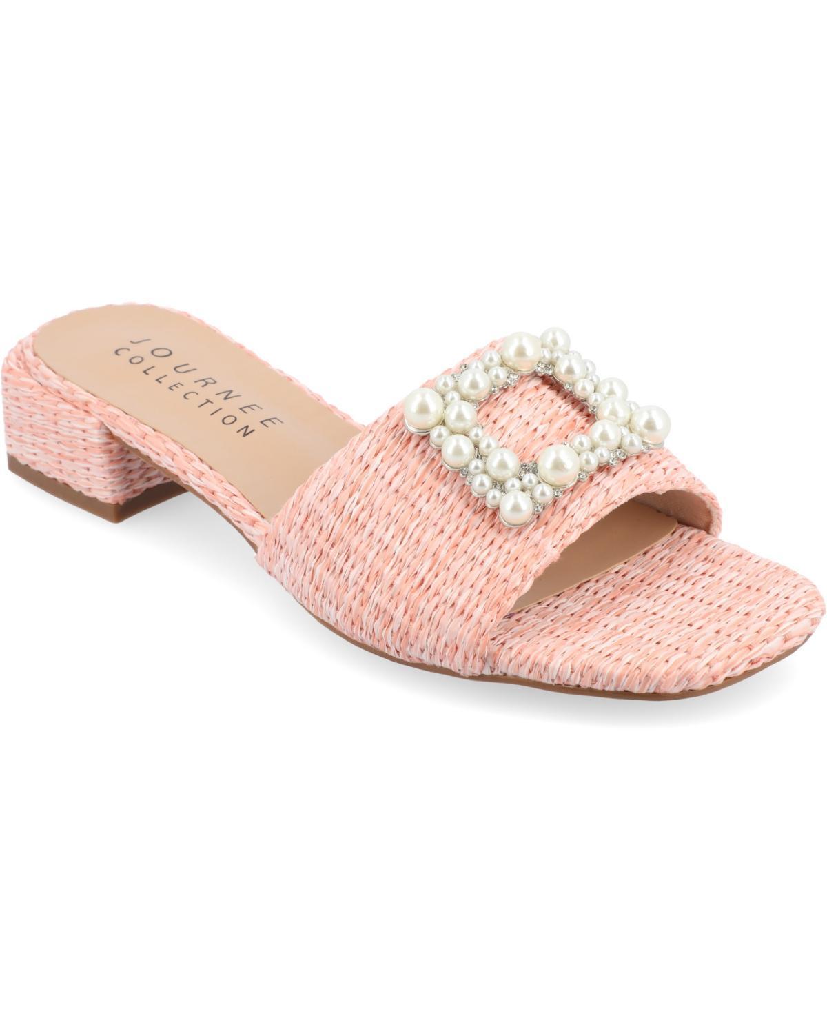 Journee Justina Womens Tru Comfort Foam Buckle Sandals Product Image