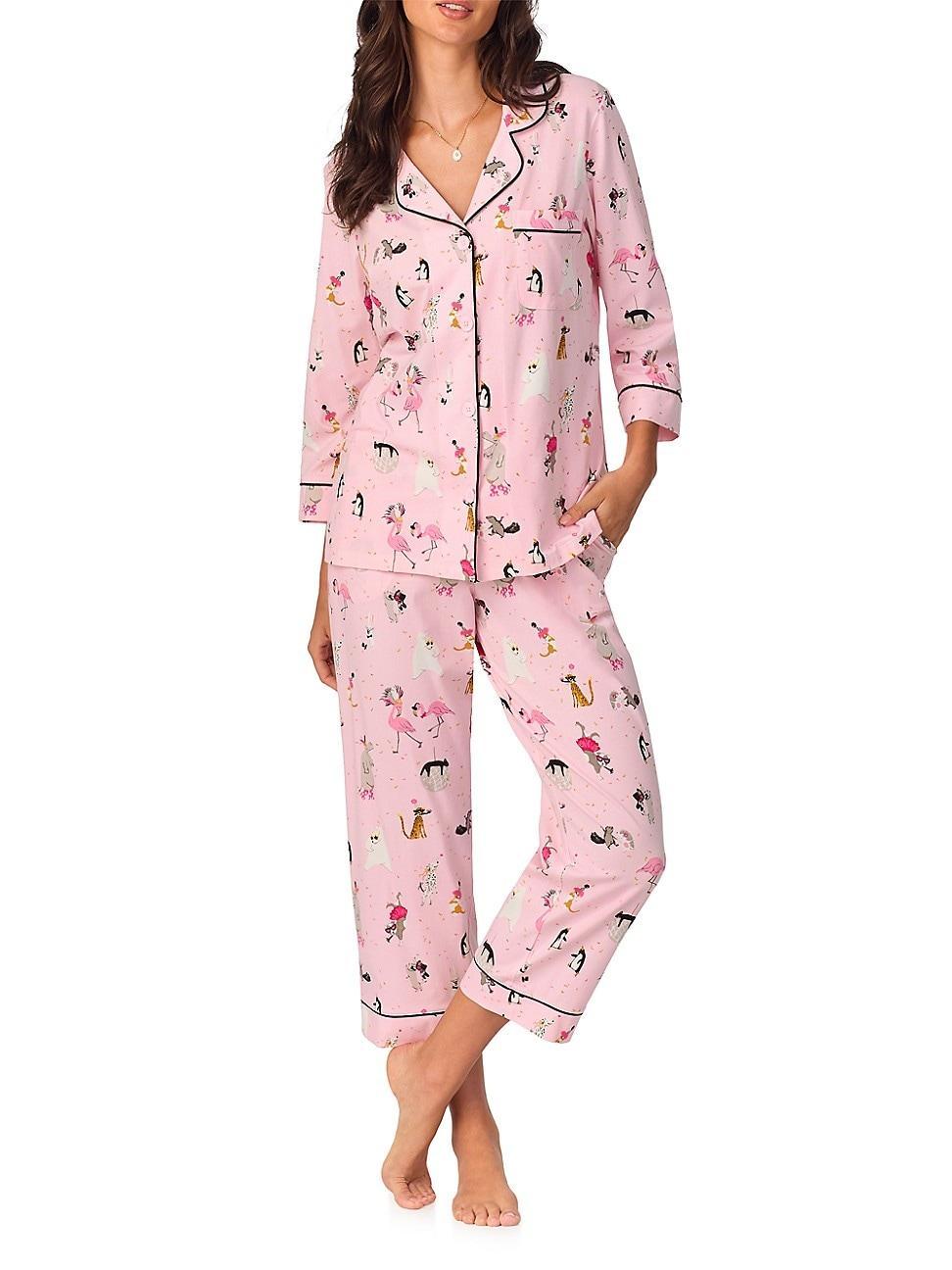 Womens Party Animals Cotton-Blend Pajamas Product Image