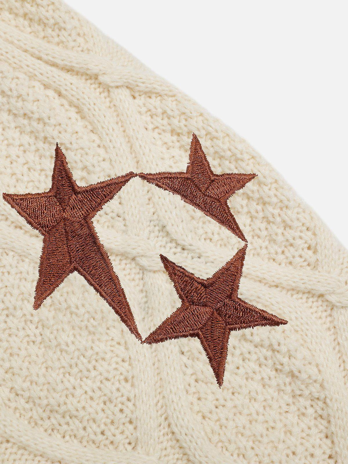 Aelfric Eden Color Blocking Star Cardigan Product Image