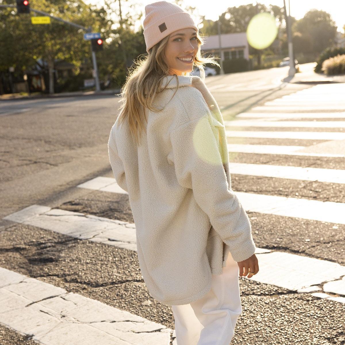 Sammie Sherpa Shacket Female Product Image