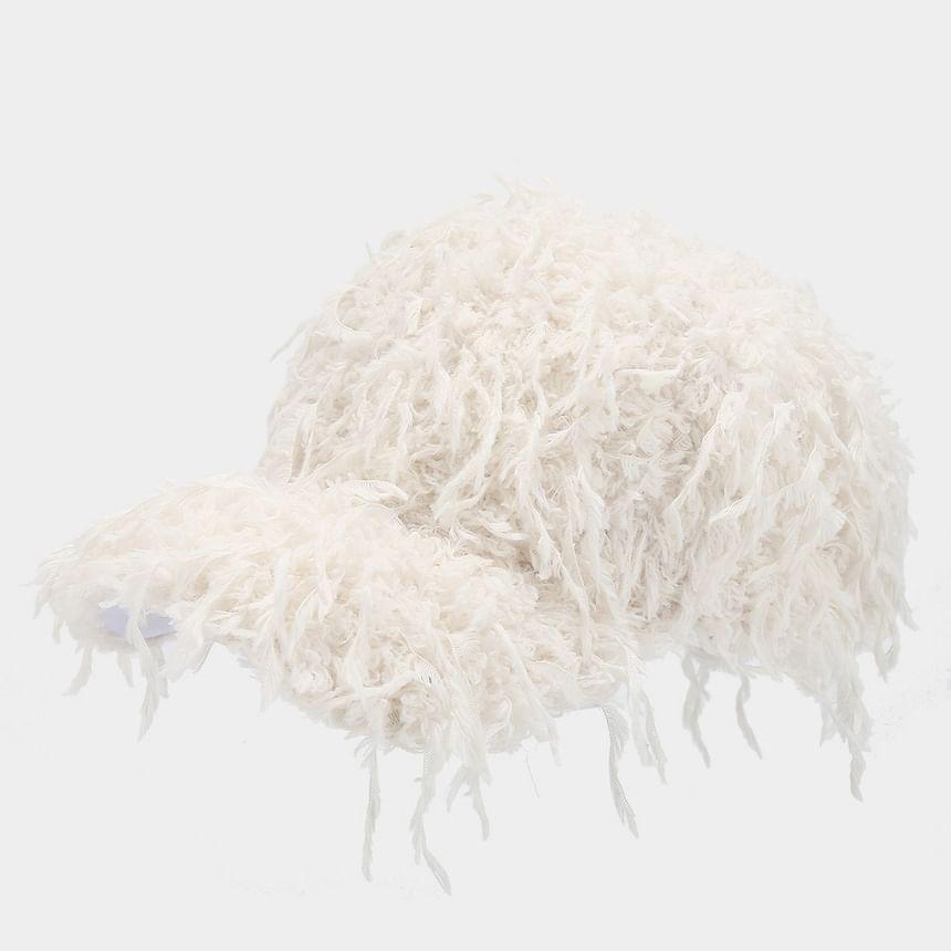 Plain Fluffy Baseball Cap Product Image