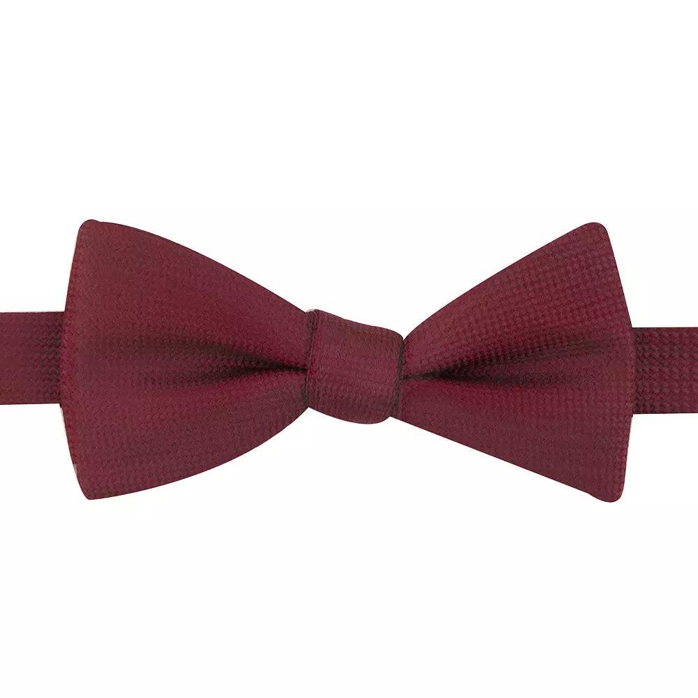 Mens Bespoke Pre-Tied Bow Tie, Red Oxford Product Image