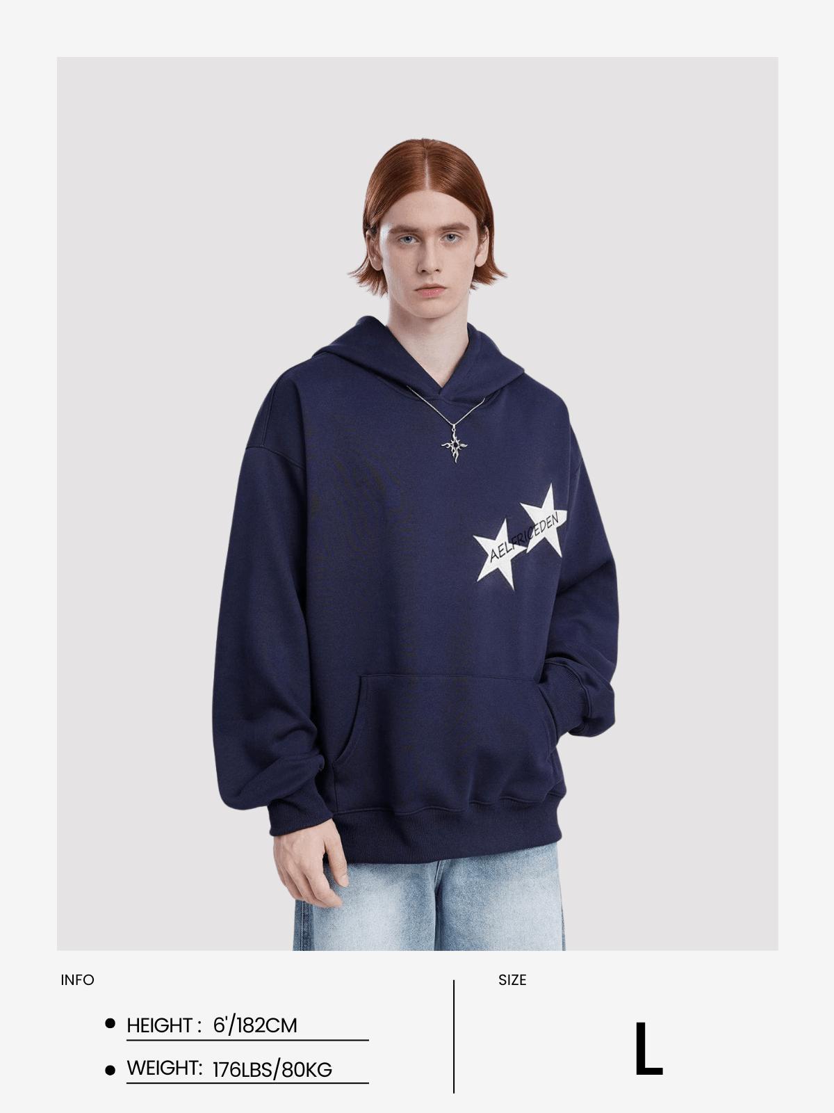 Aelfric Eden Star Color Contrast Hoodie Product Image