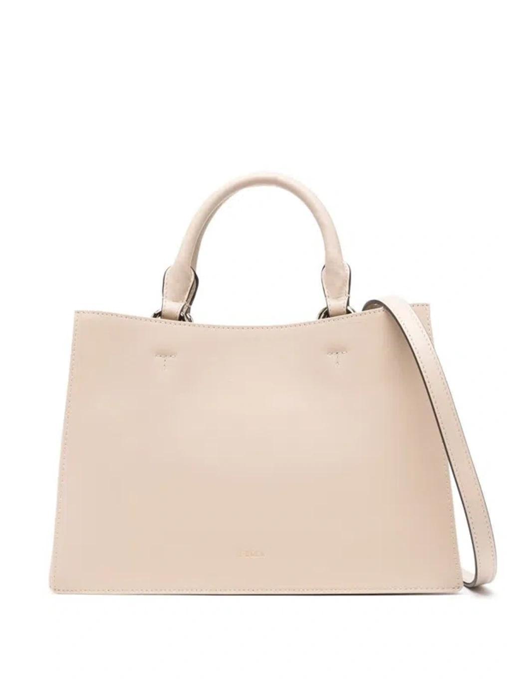 FURLA Arcosfera-detail Tote Bag In Beige Product Image