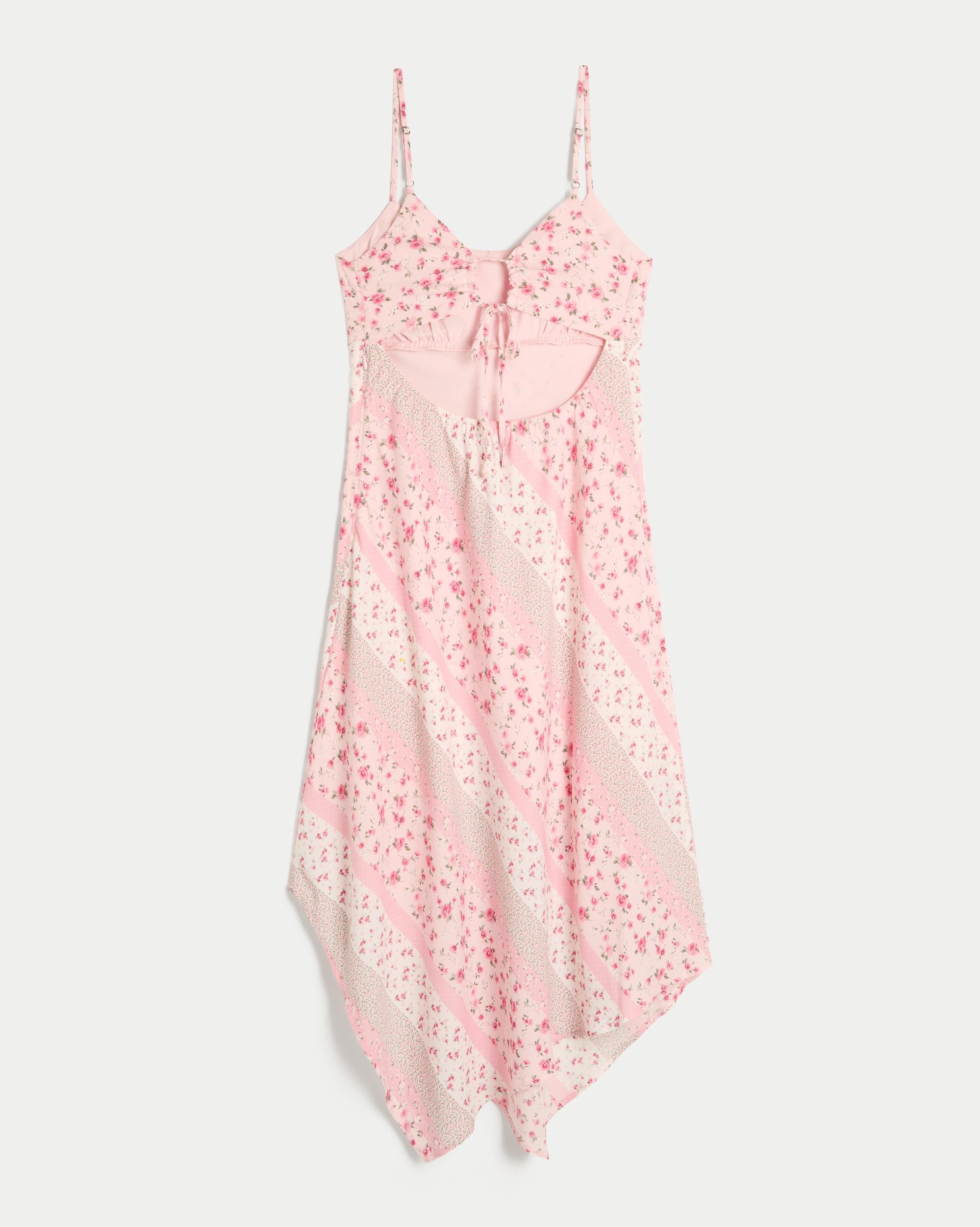 Asymmetrical Hem Midi Dress Product Image