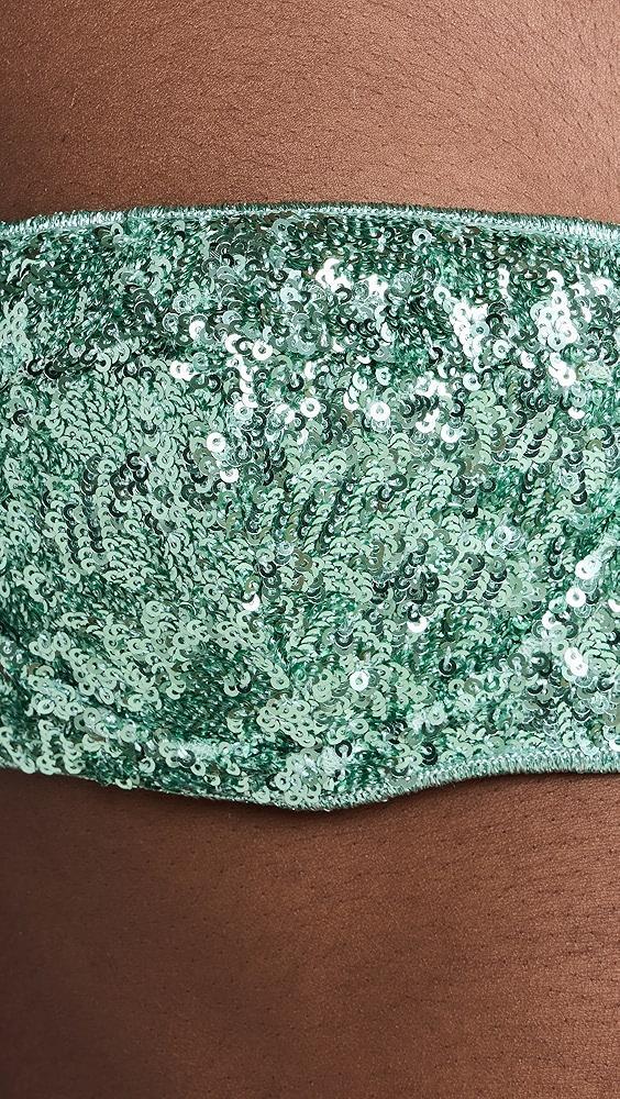 Oseree Paillettes Balconette Bikini Set | Shopbop Product Image