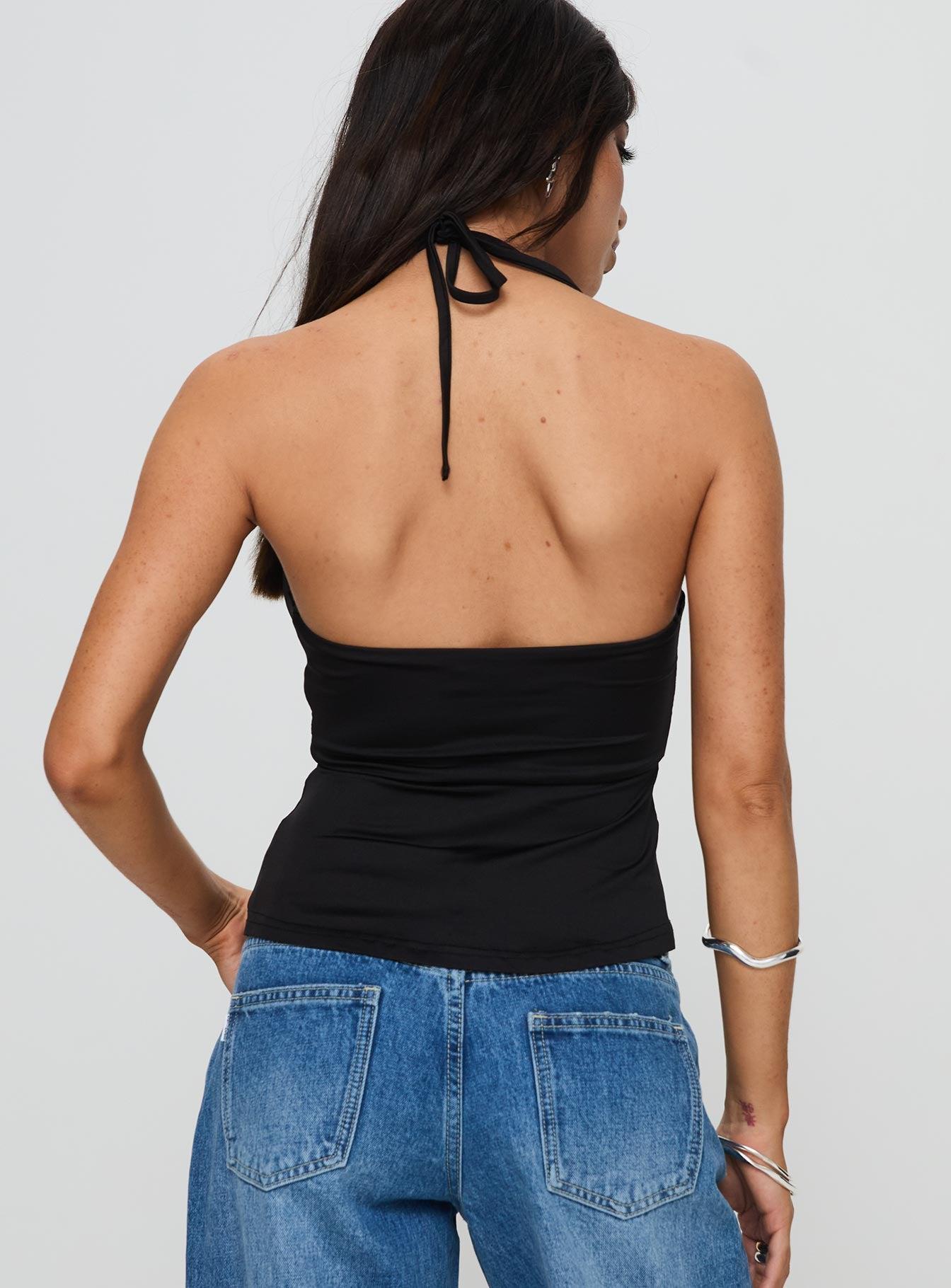 Averee Halter Top Black Product Image
