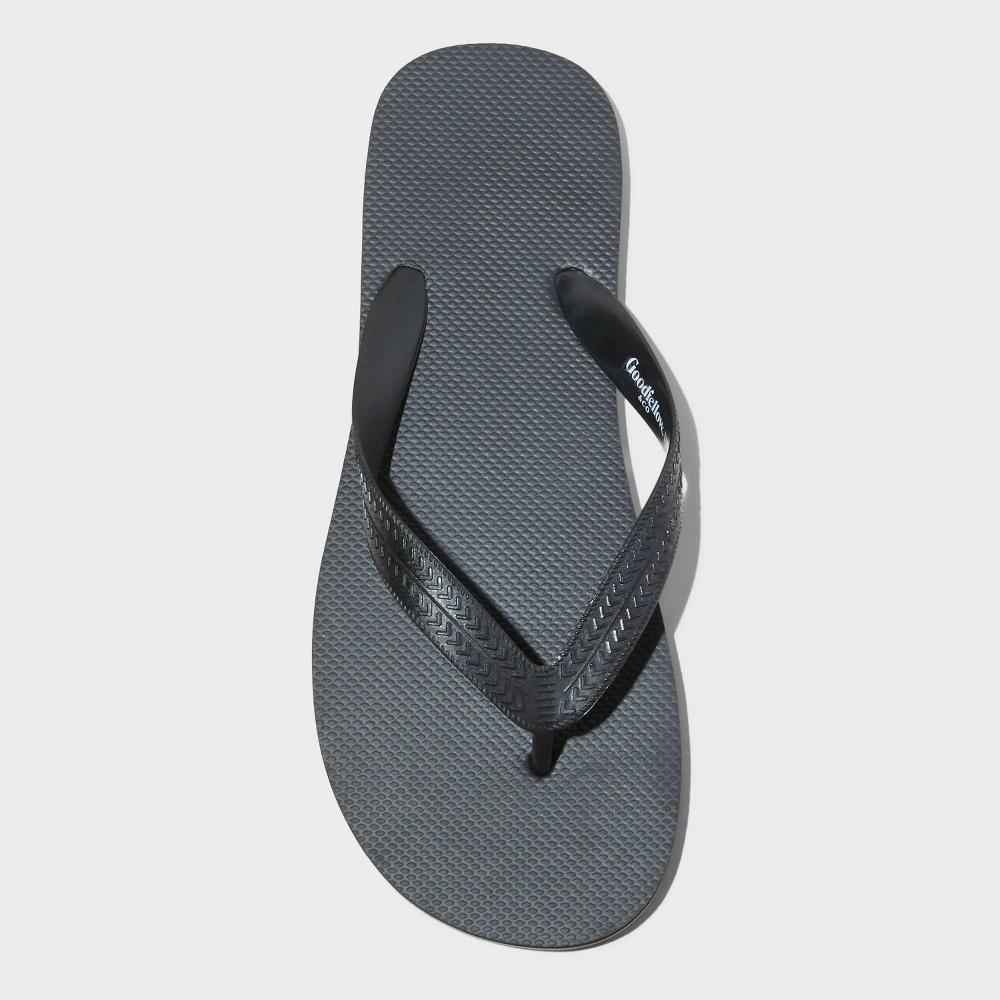 Men's Brent Flip Flop Sandals - Goodfellow & Co™ Black Product Image