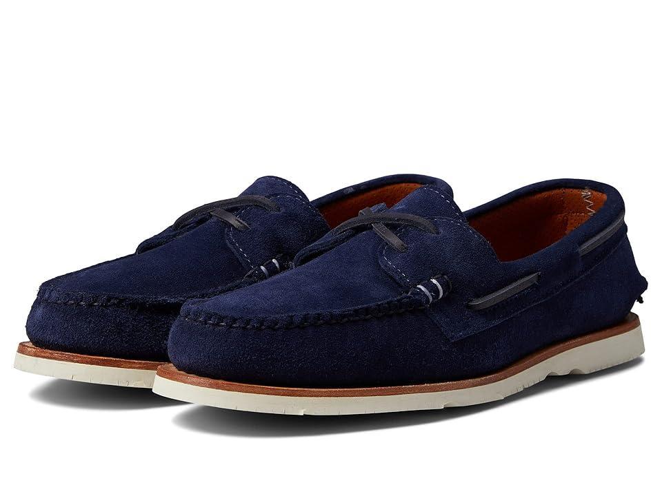 Sperry Sperry X Sunspel Authentic Original 2-Eye (Navy Suede) Men's Shoes Product Image