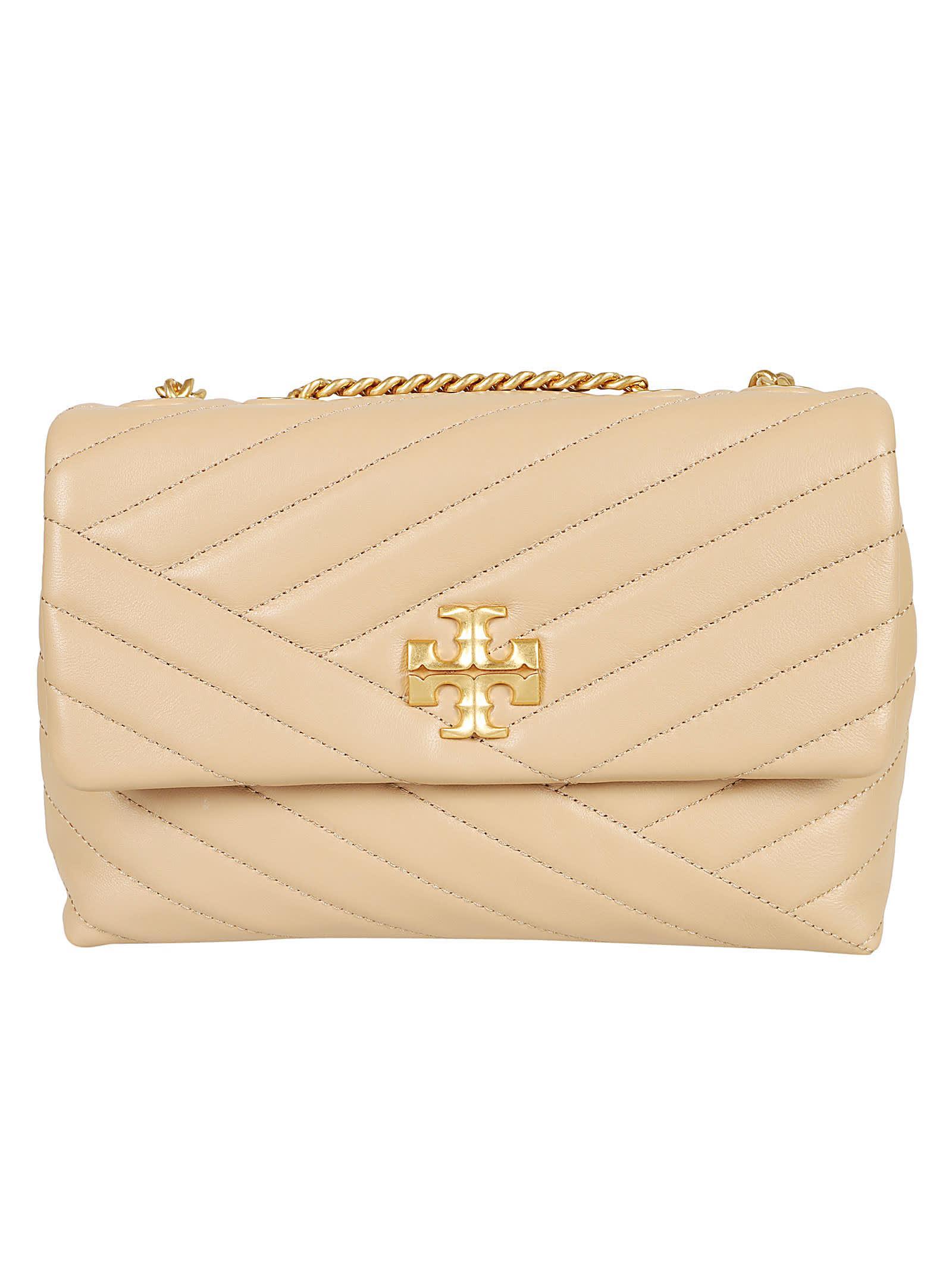 TORY BURCH Beige Kira Chevron Convertible Shoulder Bag Product Image