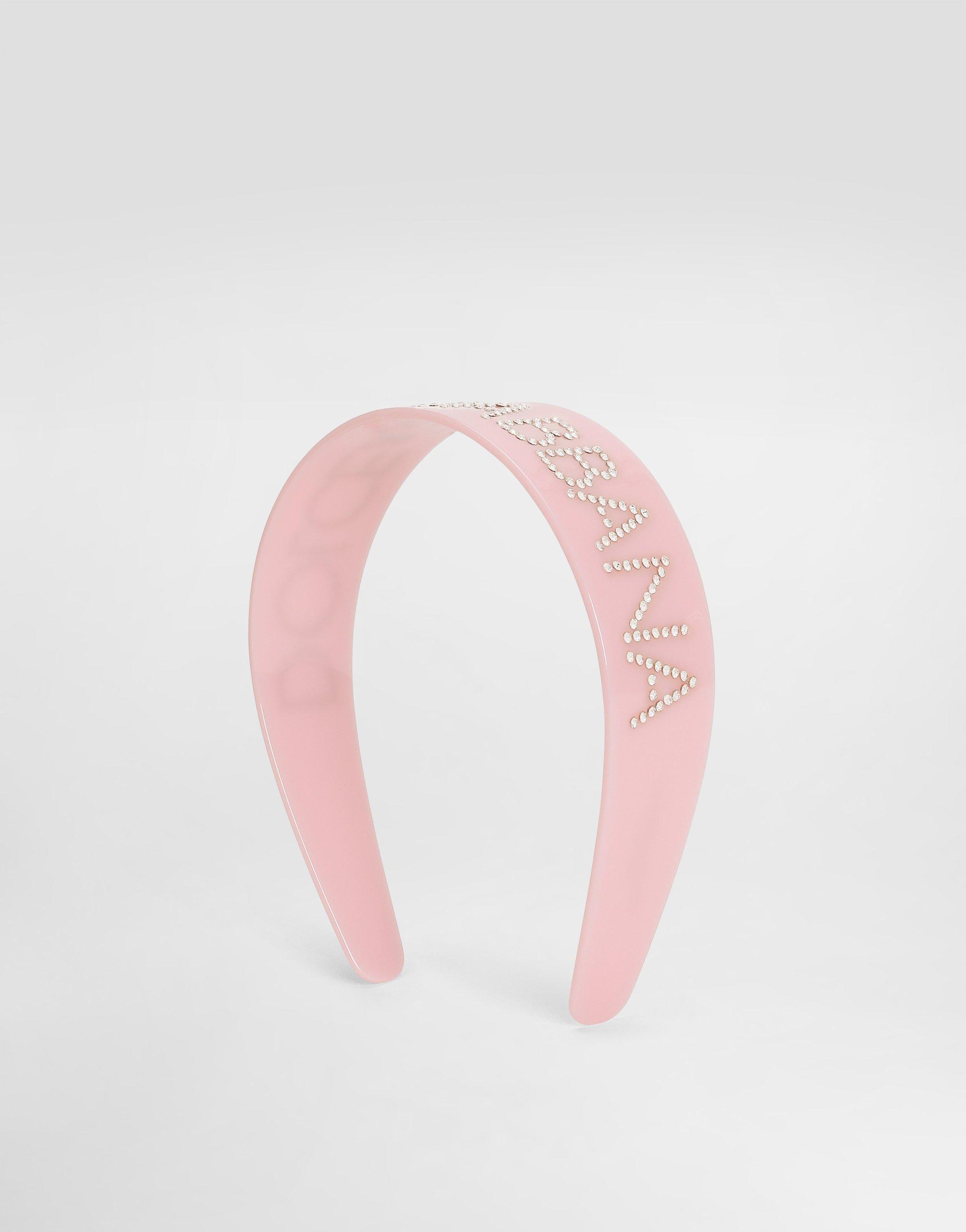 DOLCE & GABBANA Pvc Hairband In Pink Product Image