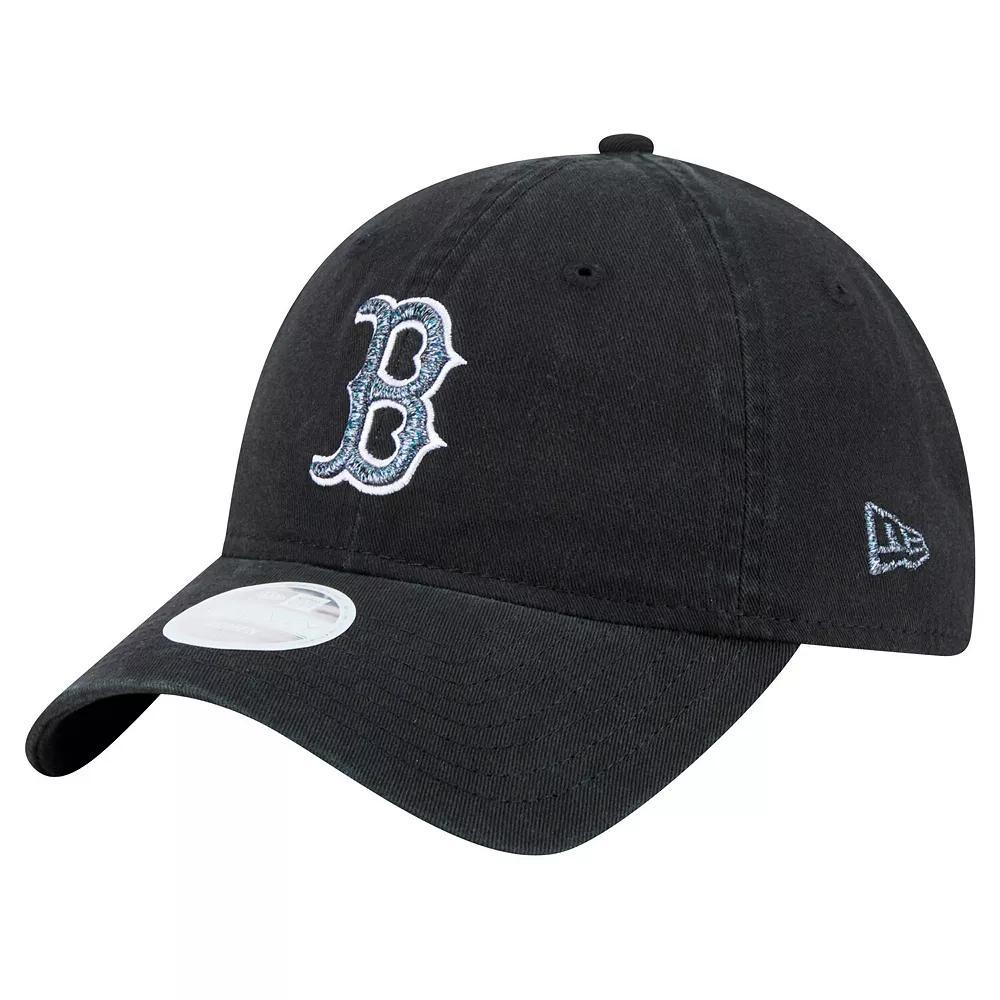 Women's New Era Black Boston Red Sox Glitz 9TWENTY Adjustable Hat Product Image