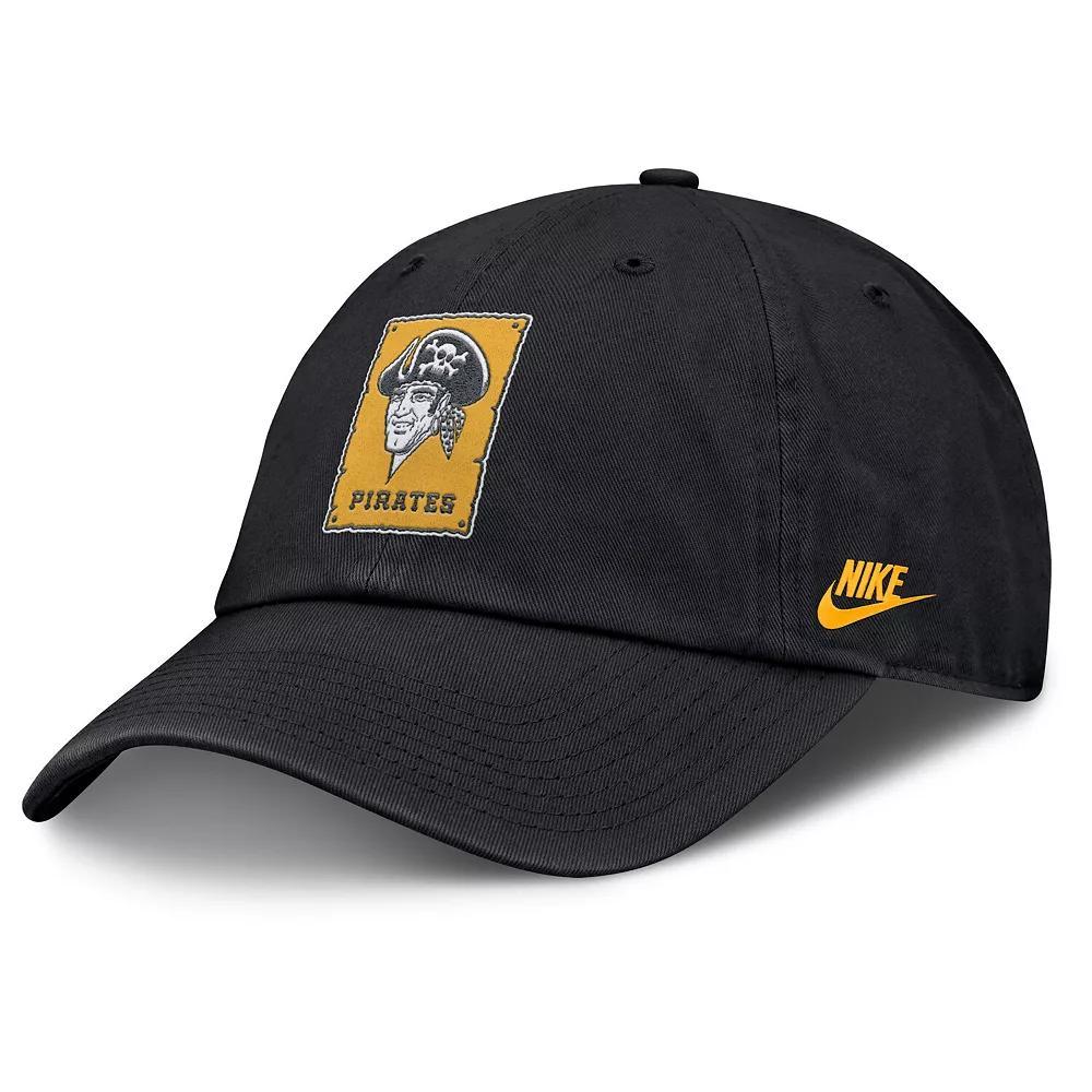 Men's Nike Black Pittsburgh Pirates Club Adjustable Hat, Size: Medium/Large Product Image