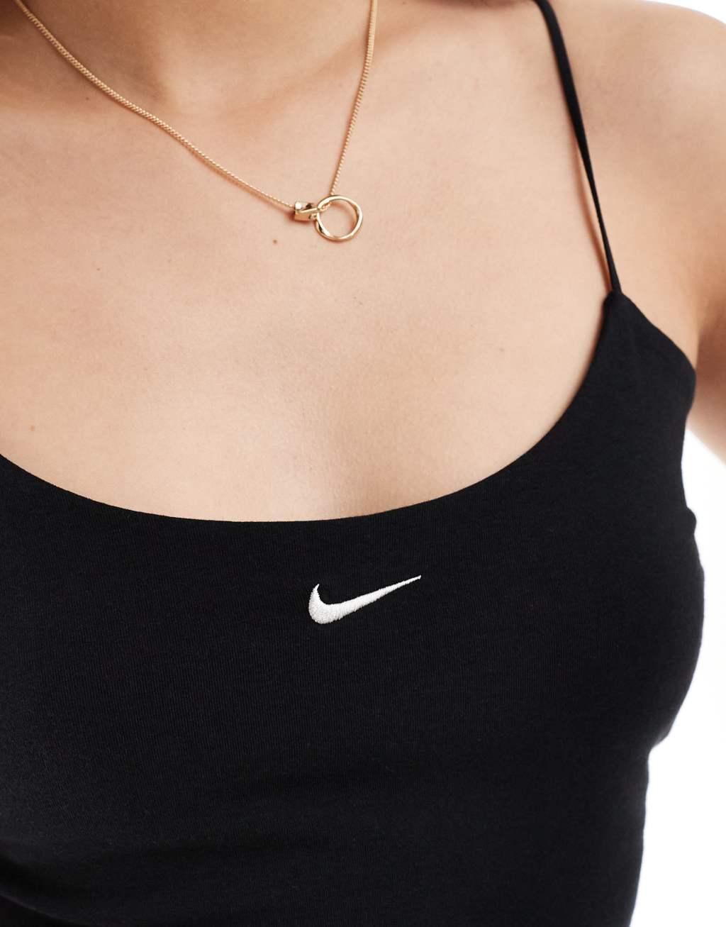 Nike ribbed bodysuit in black  Product Image