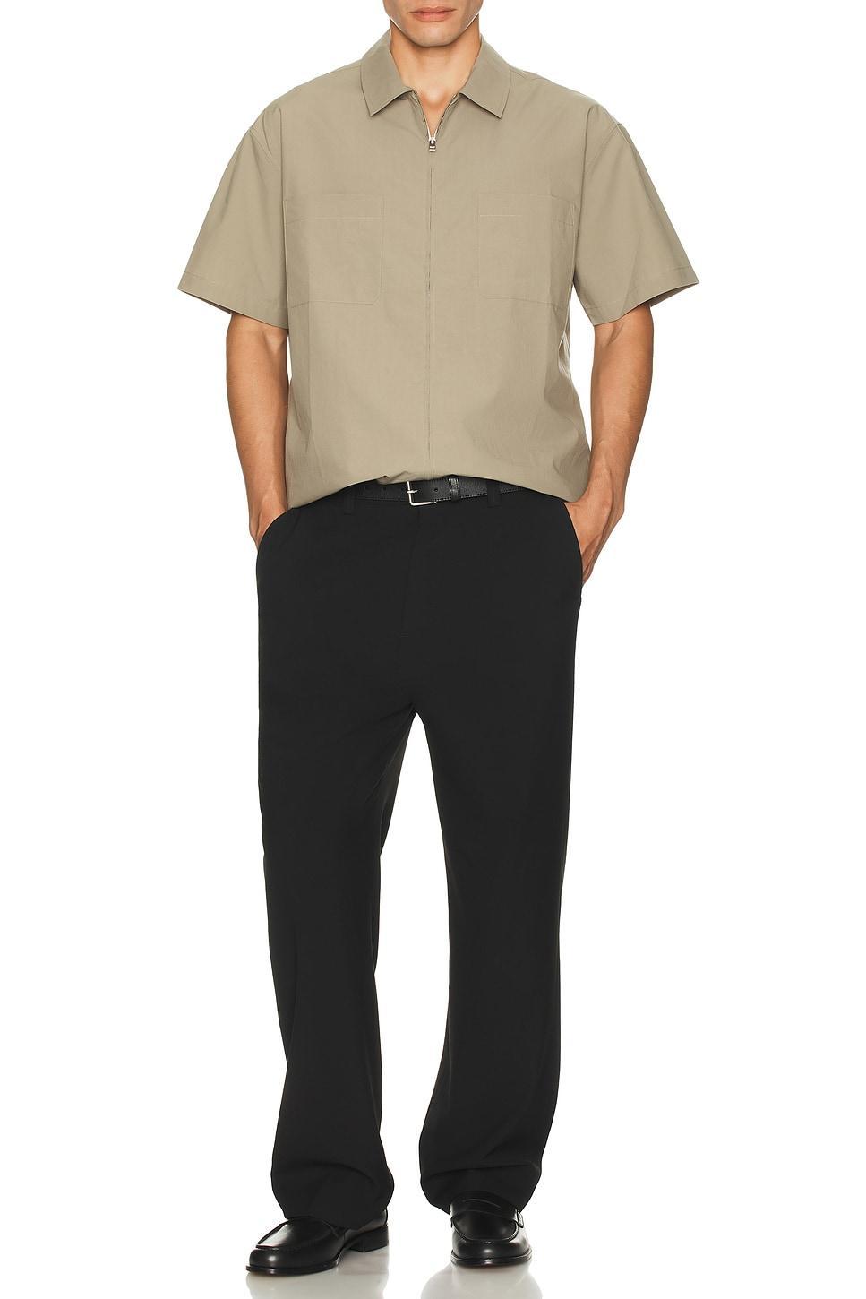 Light Poplin Zip Shirt Product Image