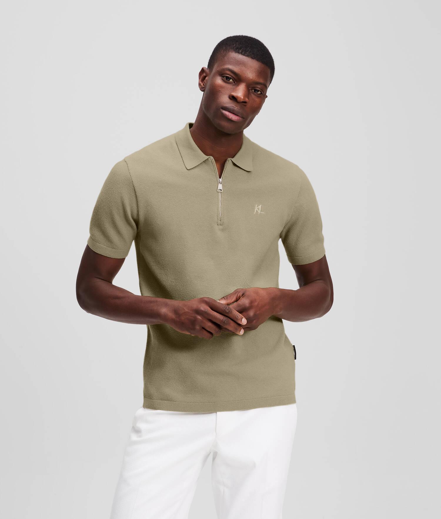 ZIP-UP POLO SHIRT Product Image