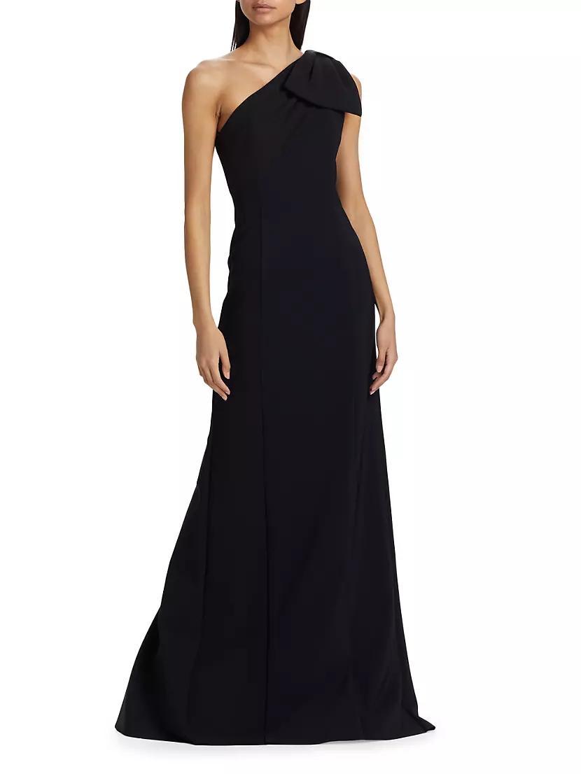 One-Shoulder Cape Gown Product Image