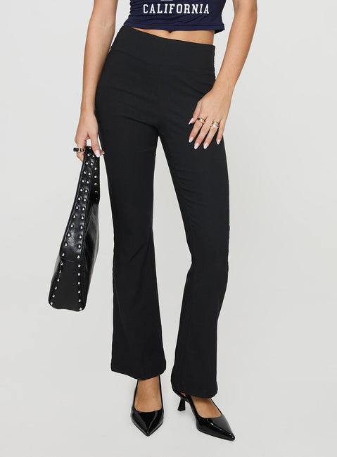 Everyday Flared Pants Black Product Image