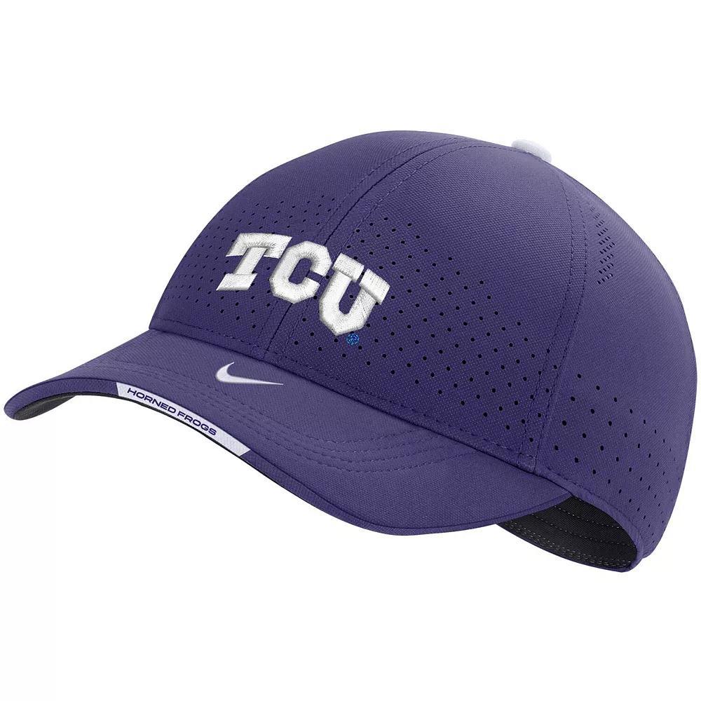 Men's Nike Purple TCU Horned Frogs 2023 Sideline Legacy91 Performance Adjustable Hat Product Image