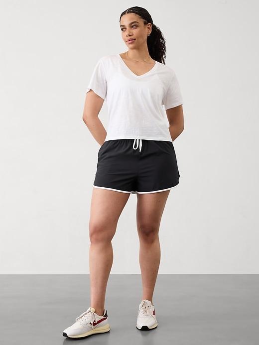 Essential Slub V-Neck Tee Product Image