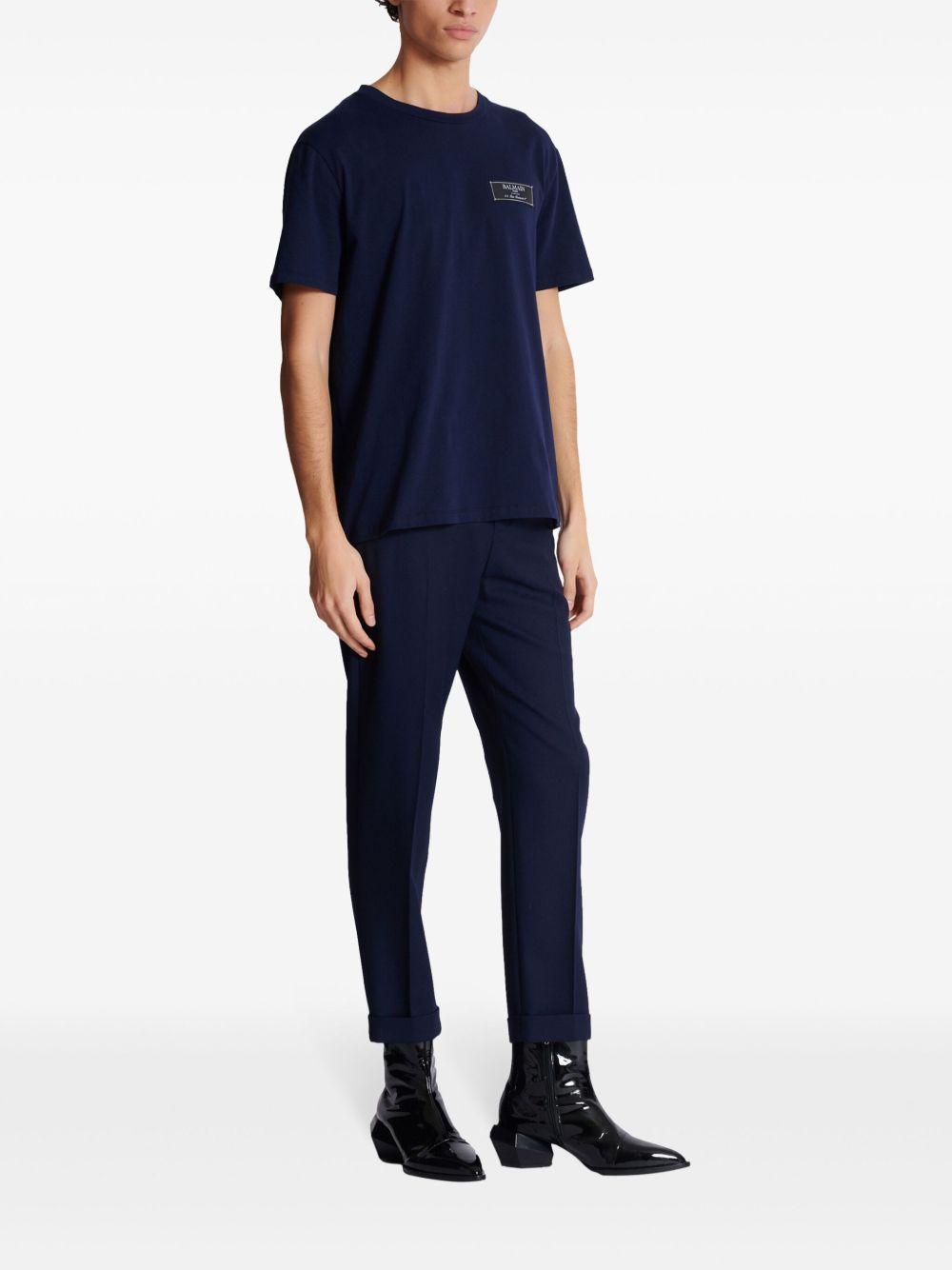 logo-tag cotton T-shirt Product Image