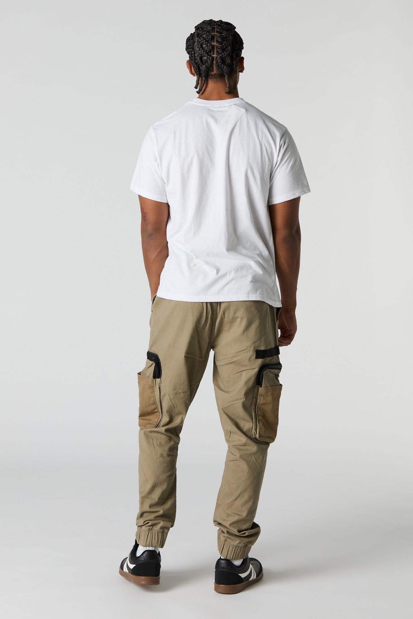 Zipper Mesh Pocket Cargo Jogger Male Product Image