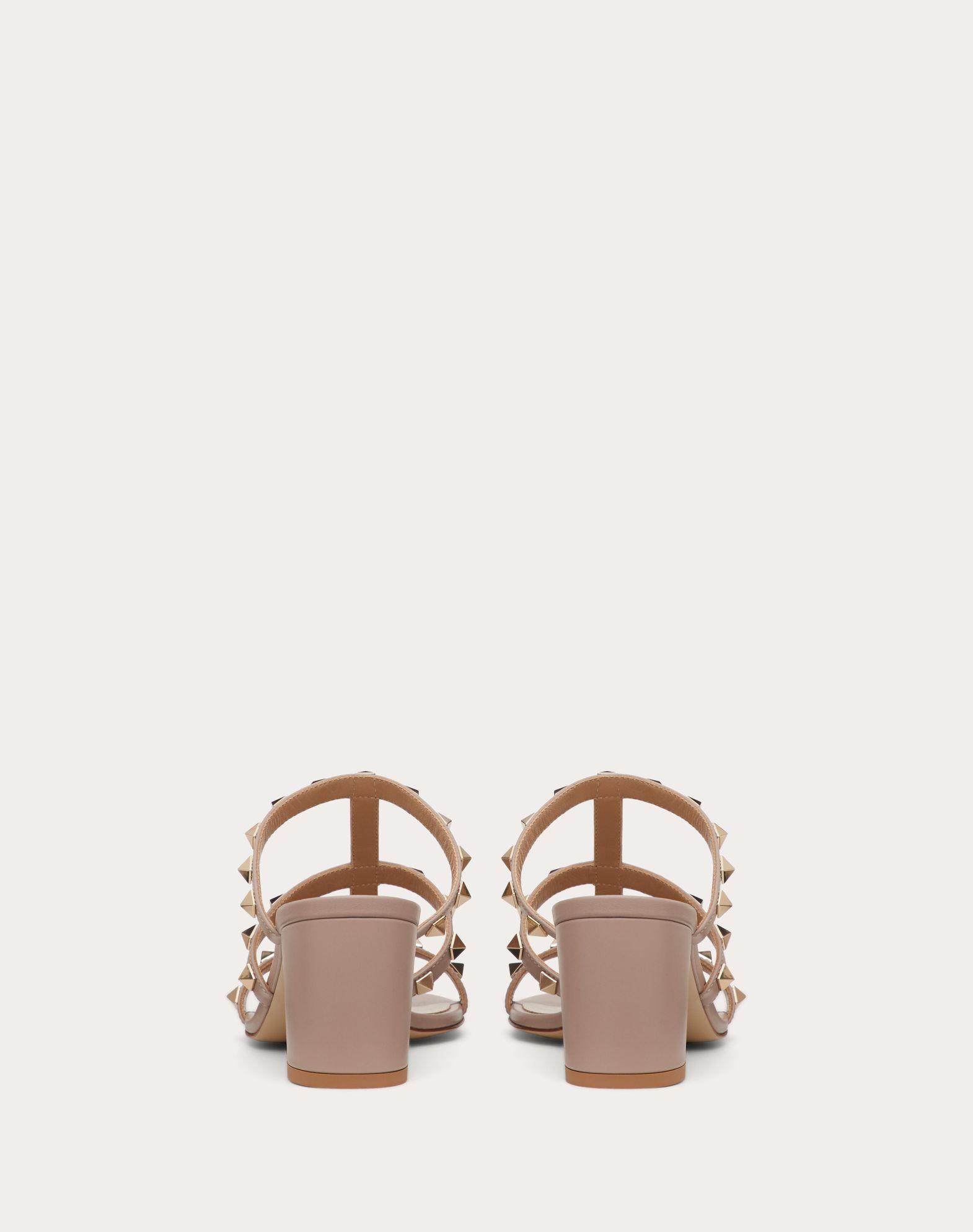Rockstud Calfskin Leather Slide Sandal 60 Mm Product Image