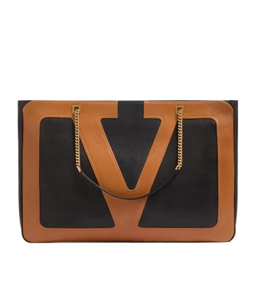 VALENTINO GARAVANI Large Logo Shoulder Bag In Black Product Image